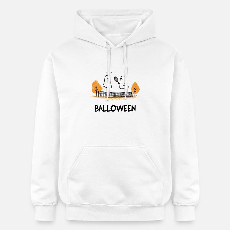 Ghost Tennis Game BALLOWEEN Halloween Ghost - Sweat à capuche Softstyle® Gildan Unisexe - blanc