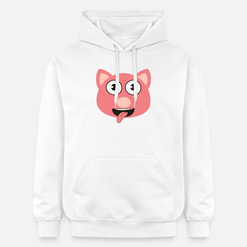 Cochon - Sweat à capuche Softstyle® Gildan Unisexe - blanc