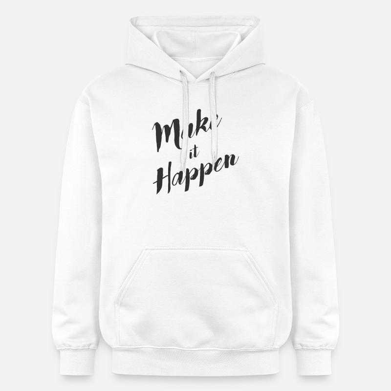 make_it_happen - Sweat à capuche Softstyle® Gildan Unisexe - blanc
