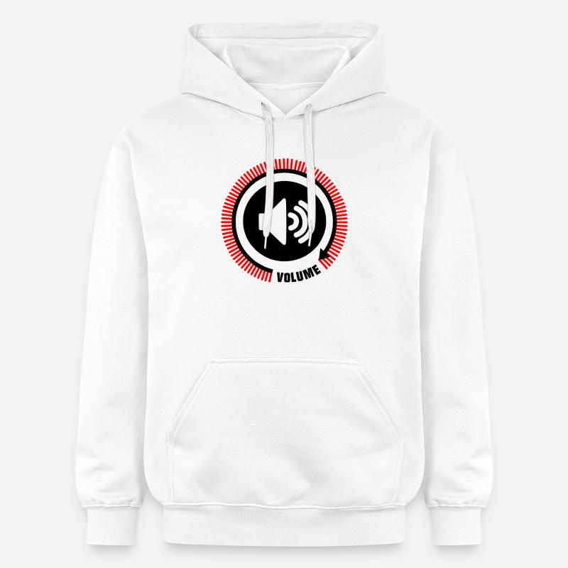 Lignes de volume des haut-parleurs - Sweat à capuche Softstyle® Gildan Unisexe - blanc