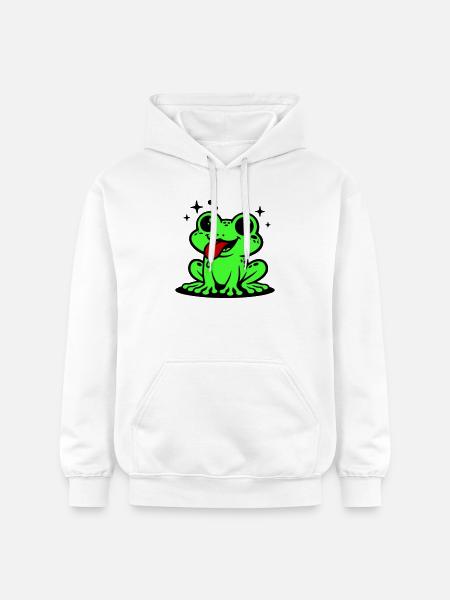 Toad Comic Frog - Gildan Unisex Softstyle® Midweight Hoodie - white
