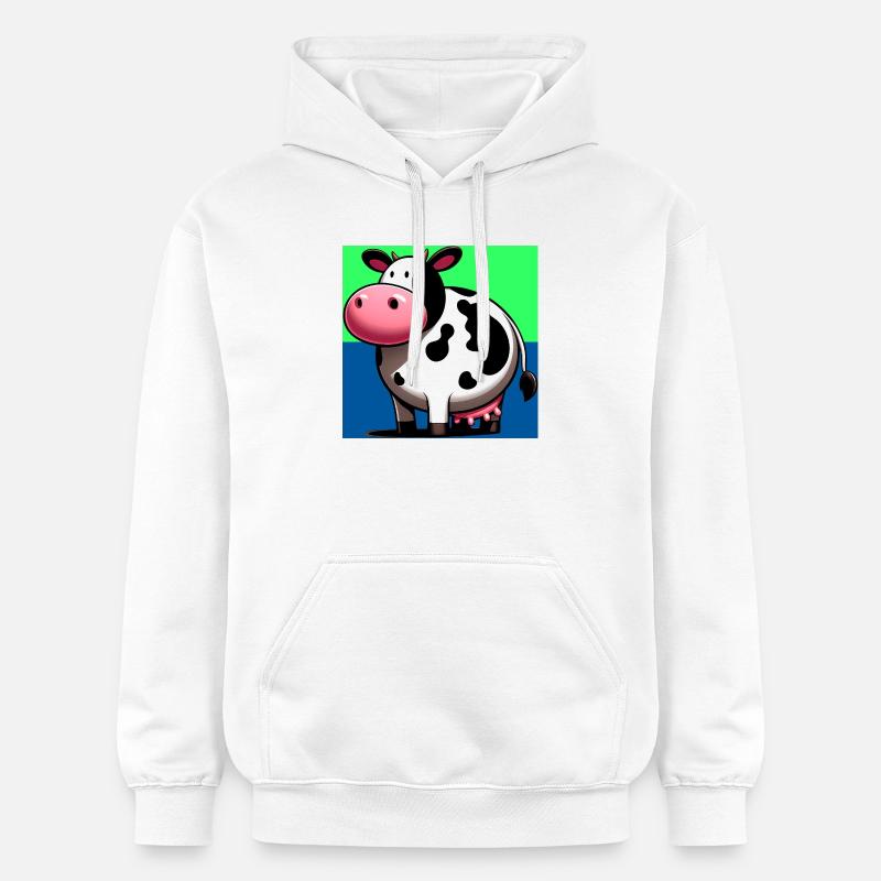 vache - Sweat à capuche Softstyle® Gildan Unisexe - blanc