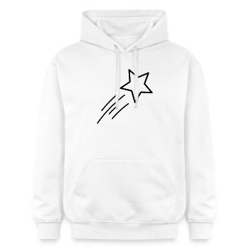 Sternschnuppe - Gildan Unisex Softstyle® Midweight Hoodie - Weiß - Vorne - Liana (172cm) & Jaron (178cm)