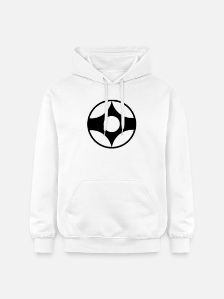 Símbolo vectorial de karate kankushin kanku - Sudadera con capucha unisex de peso medio Softstyle® de Gildan - blanco