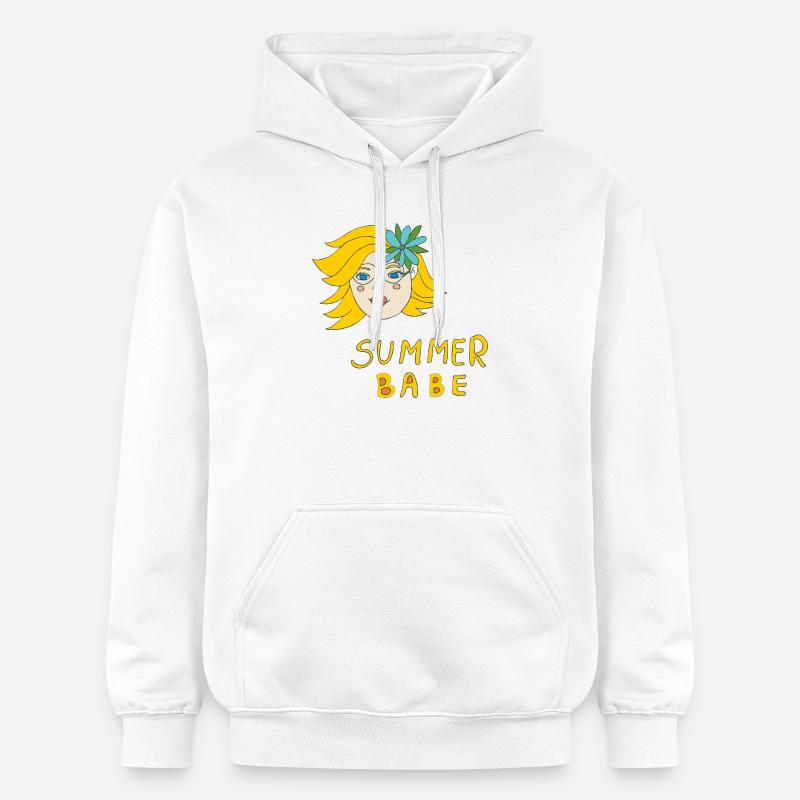 Bébé d’été - Sweat à capuche Softstyle® Gildan Unisexe - blanc