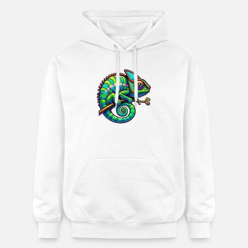 Caméléon - Sweat à capuche Softstyle® Gildan Unisexe - blanc