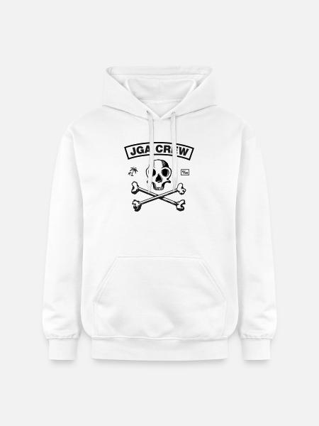 JGA Crew - Skull and Bones - Gildan Unisex Softstyle® Midweight Hoodie - Weiß