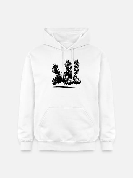 Yorkshire Terrier - Sweat à capuche Softstyle® Gildan Unisexe - blanc