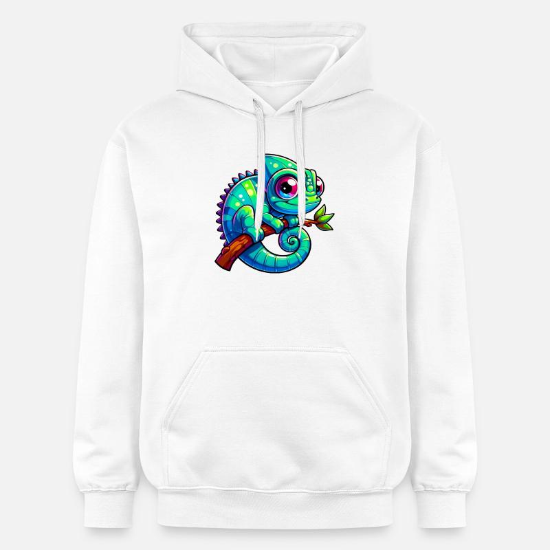Caméléon - Sweat à capuche Softstyle® Gildan Unisexe - blanc