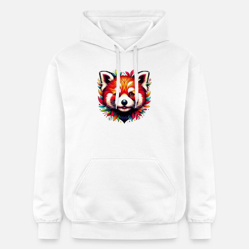 Petit panda - Sweat à capuche Softstyle® Gildan Unisexe - blanc