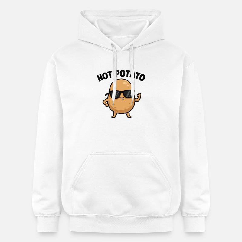 Patate avec attitude - Sweat à capuche Softstyle® Gildan Unisexe - blanc