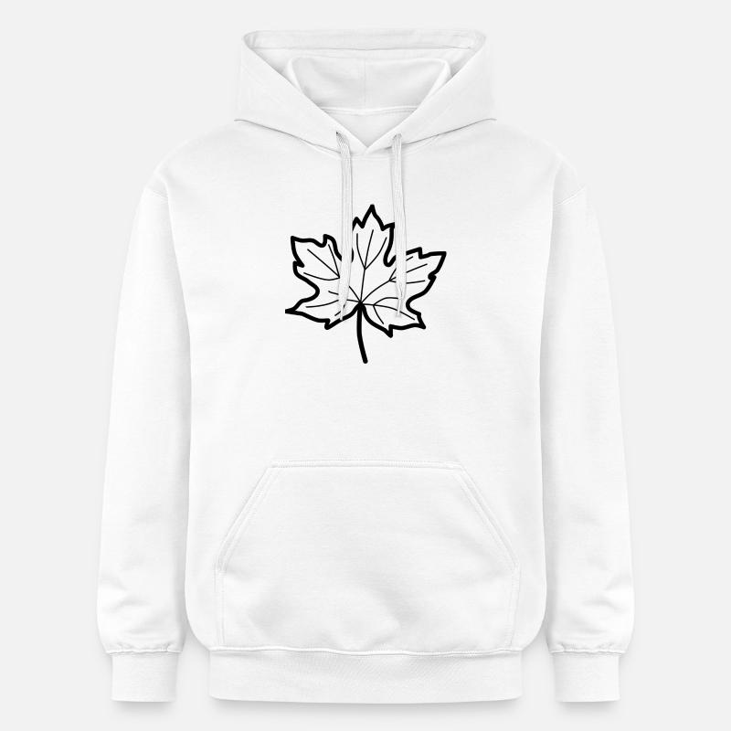 Feuille caduque - automne - Sweat à capuche Softstyle® Gildan Unisexe - blanc