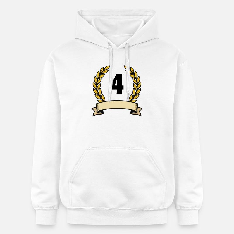 Couronne de laurier doré 4 - Sweat à capuche Softstyle® Gildan Unisexe - blanc