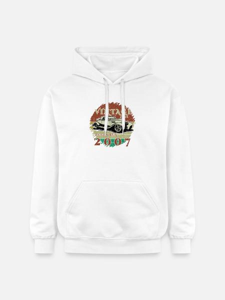18ème Anniversaire - Classique - Millésime depuis 12/2007 - Sweat à capuche Softstyle® Gildan Unisexe - blanc
