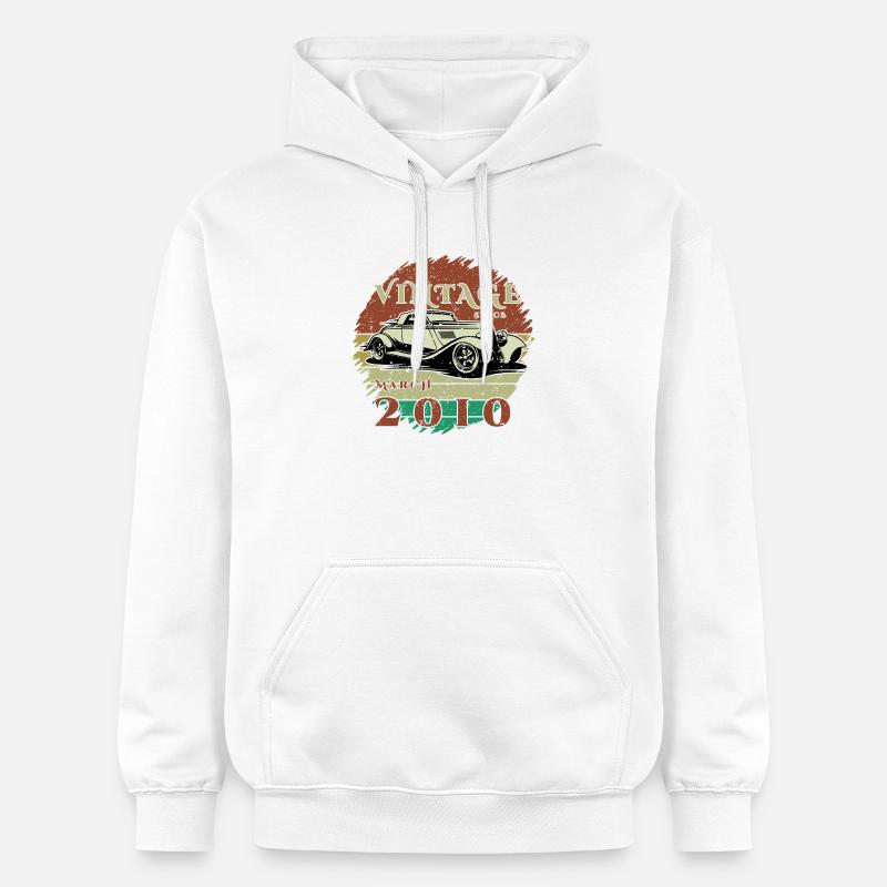 16e anniversaire - Classiques - Millésime depuis 03/2010 - Sweat à capuche Softstyle® Gildan Unisexe - blanc