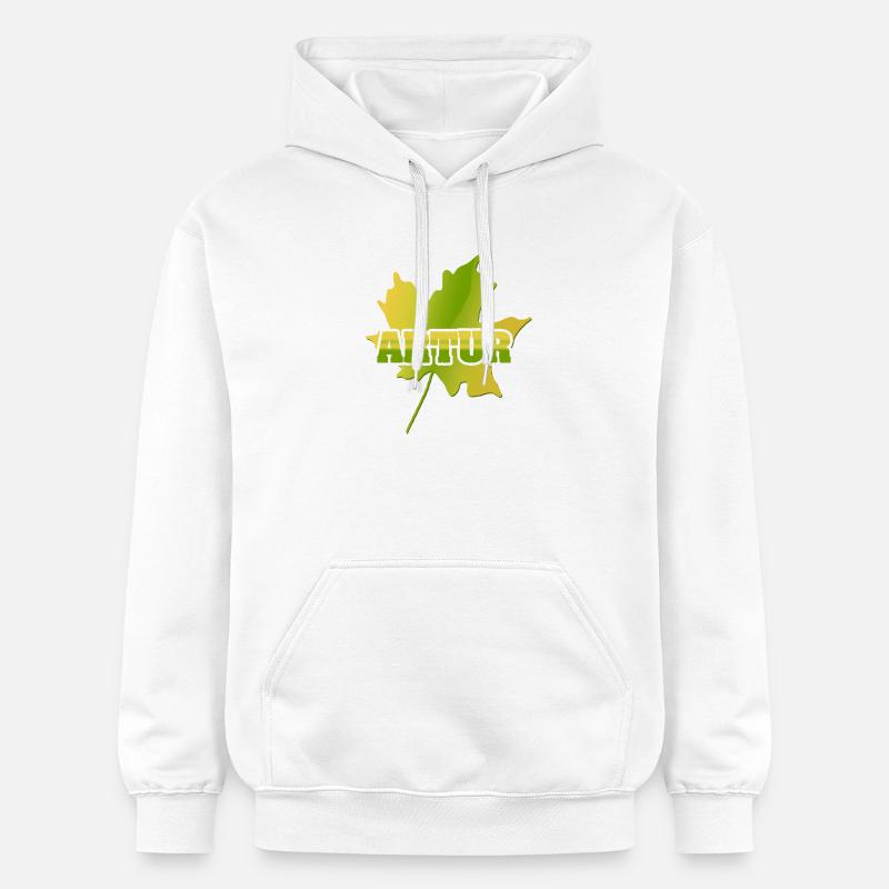 Artur feuille d’érable - Sweat à capuche Softstyle® Gildan Unisexe - blanc