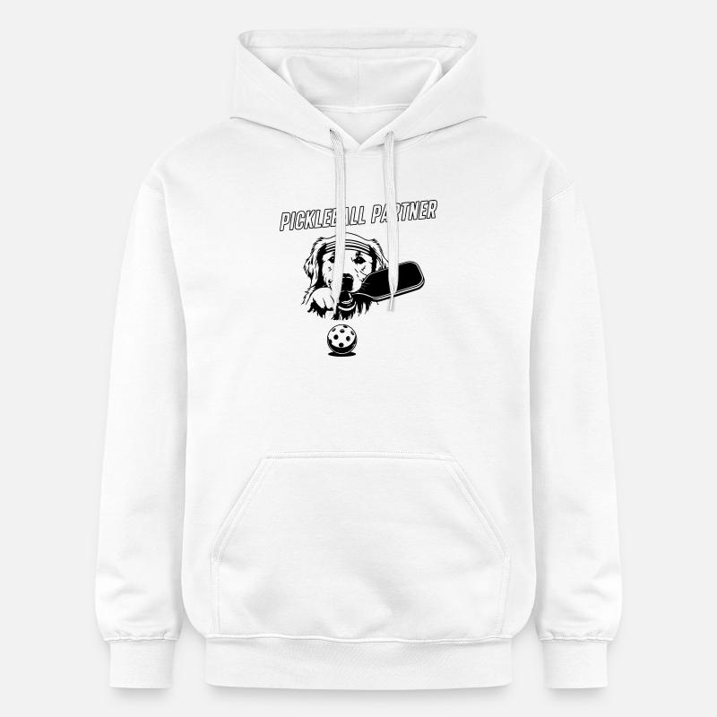 Compagnon de pickleball mignon - Sweat à capuche Softstyle® Gildan Unisexe - blanc