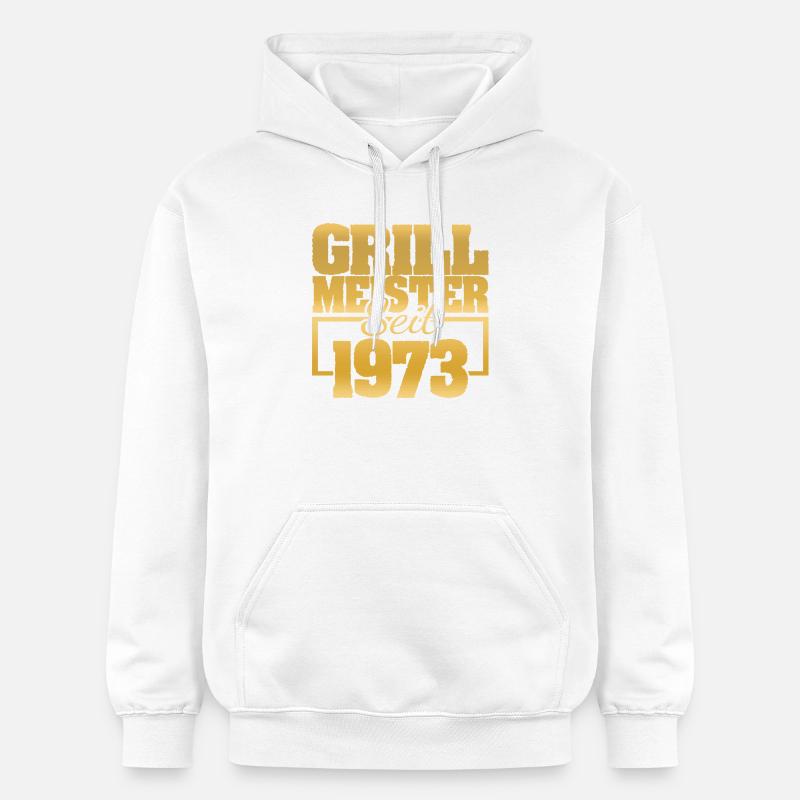 Barbecue 1973 - Sweat à capuche Softstyle® Gildan Unisexe - blanc