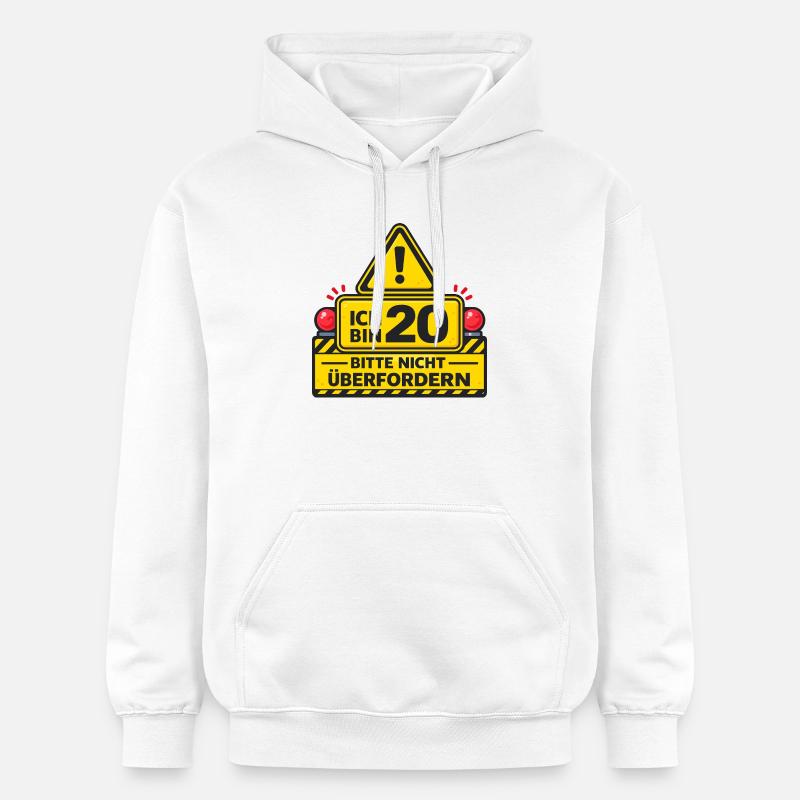 20e anniversaire - Sweat à capuche Softstyle® Gildan Unisexe - blanc