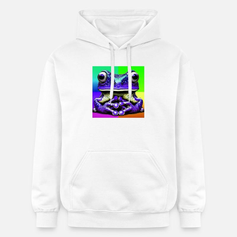 grenouille - Sweat à capuche Softstyle® Gildan Unisexe - blanc
