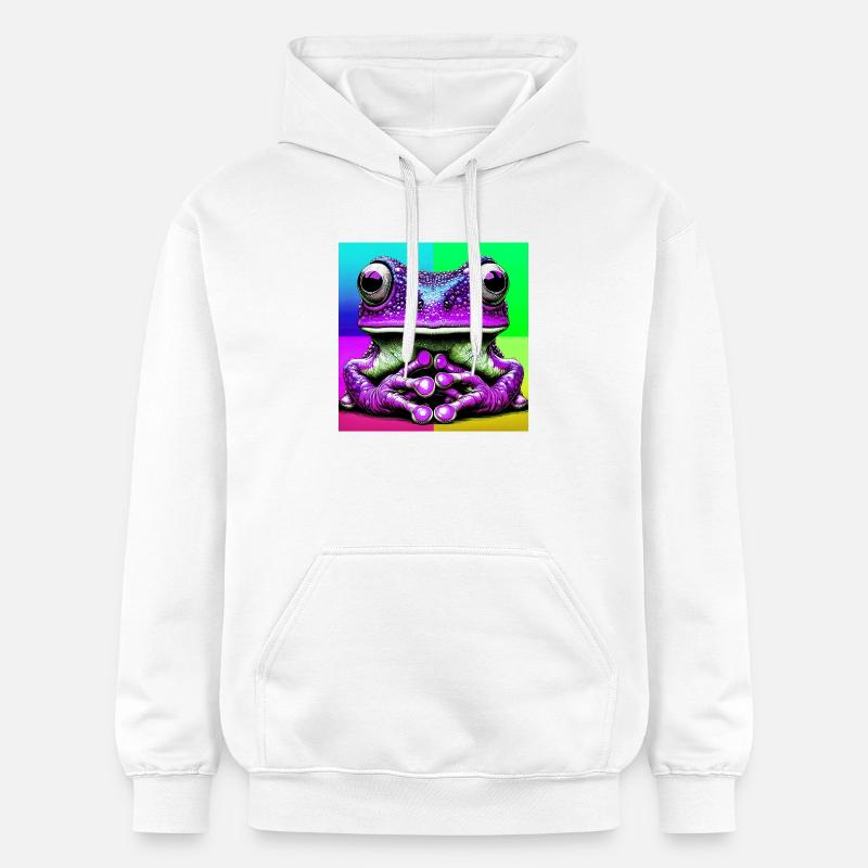 grenouille - Sweat à capuche Softstyle® Gildan Unisexe - blanc