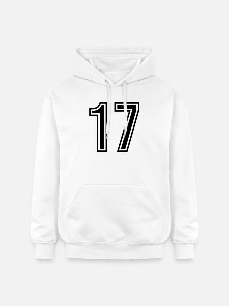 17 Symbole numérique - Sweat à capuche Softstyle® Gildan Unisexe - blanc