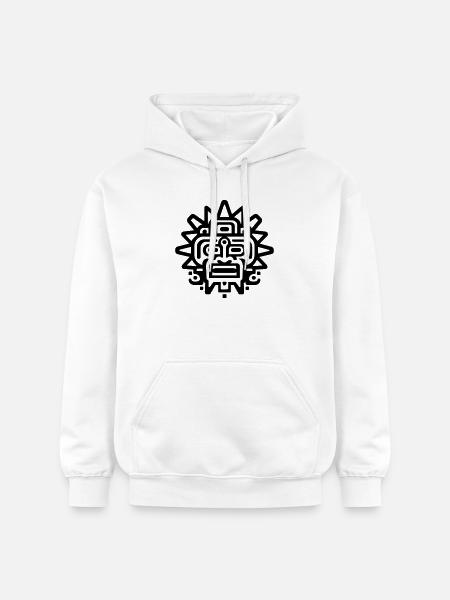 Aztec sun - Gildan Unisex Softstyle® Midweight Hoodie - white