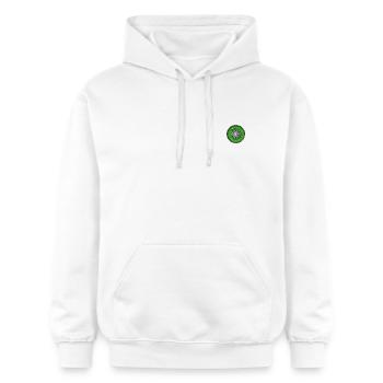 Kiwi bestickt - Gildan Unisex Softstyle® Midweight Hoodie - Weiß - Vorne - Liana (172cm) & Jaron (178cm)