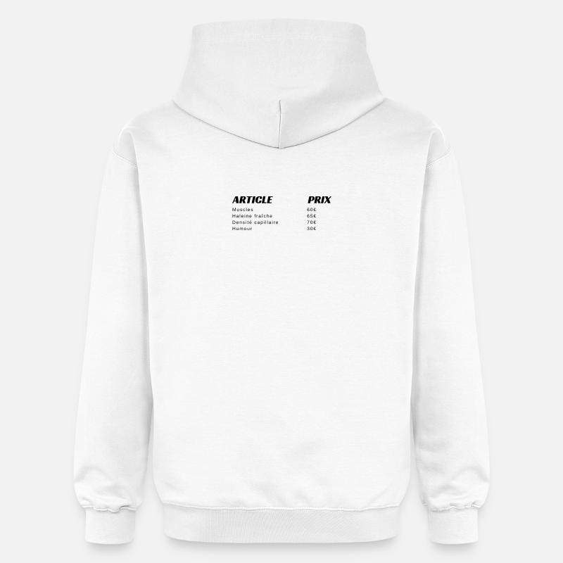 Ticket de caisse humour  - Sweat à capuche Softstyle® Gildan Unisexe - blanc