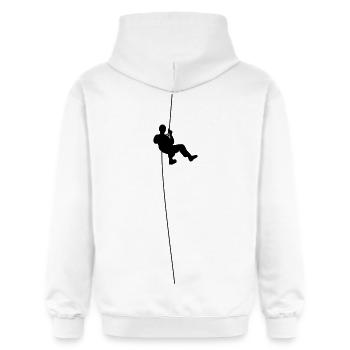 Industrie Kletterer - Gildan Unisex Softstyle® Midweight Hoodie - Weiß - Hinten - Liana (172cm)