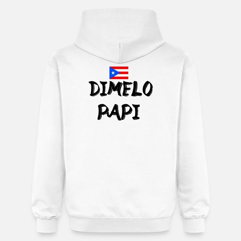 Dimelo Papi Latino - Sweat à capuche Softstyle® Gildan Unisexe - blanc