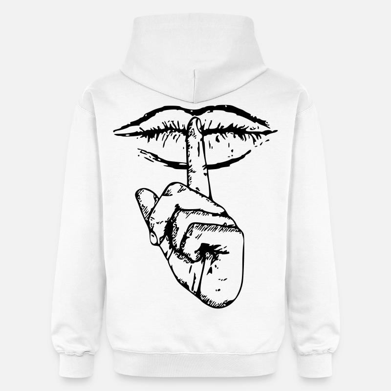 Mouth Shut - Sweat à capuche Softstyle® Gildan Unisexe - blanc