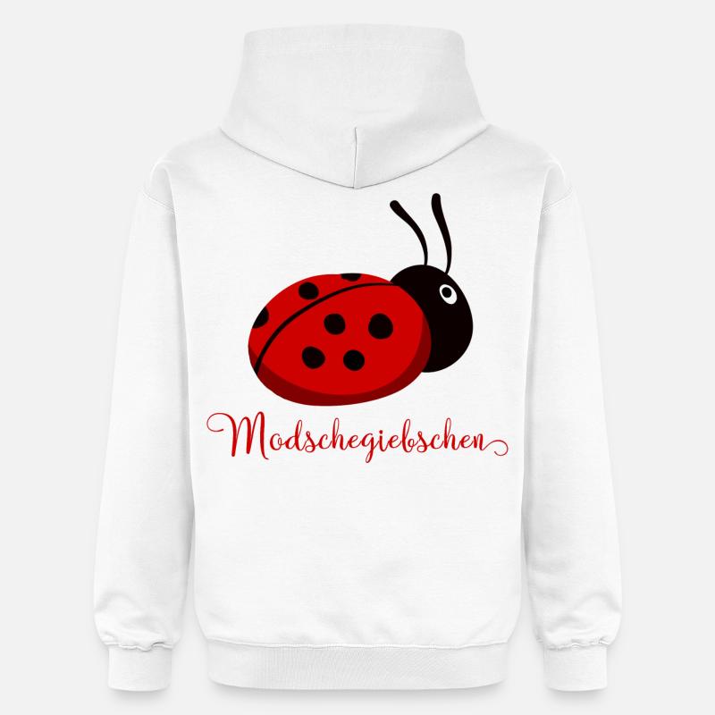 Modschegiebchen Ladybug Saxon Gift Idea - Gildan Unisex Softstyle® Midweight Hoodie - white