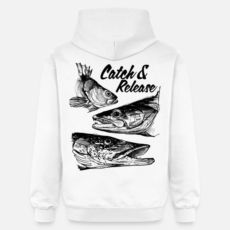 Capture et remise à l’eau - Sweat à capuche Softstyle® Gildan Unisexe - blanc