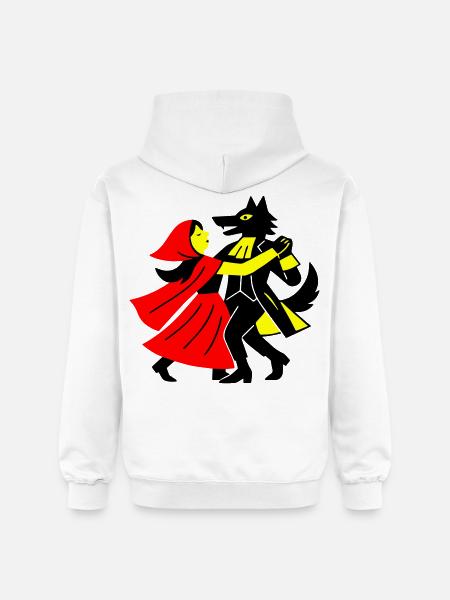 Walzer mit dem Wolf - Gildan Unisex Softstyle® Midweight Hoodie - Weiß