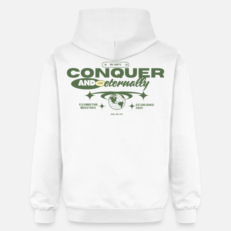 Conquérir - Sweat à capuche Softstyle® Gildan Unisexe - blanc
