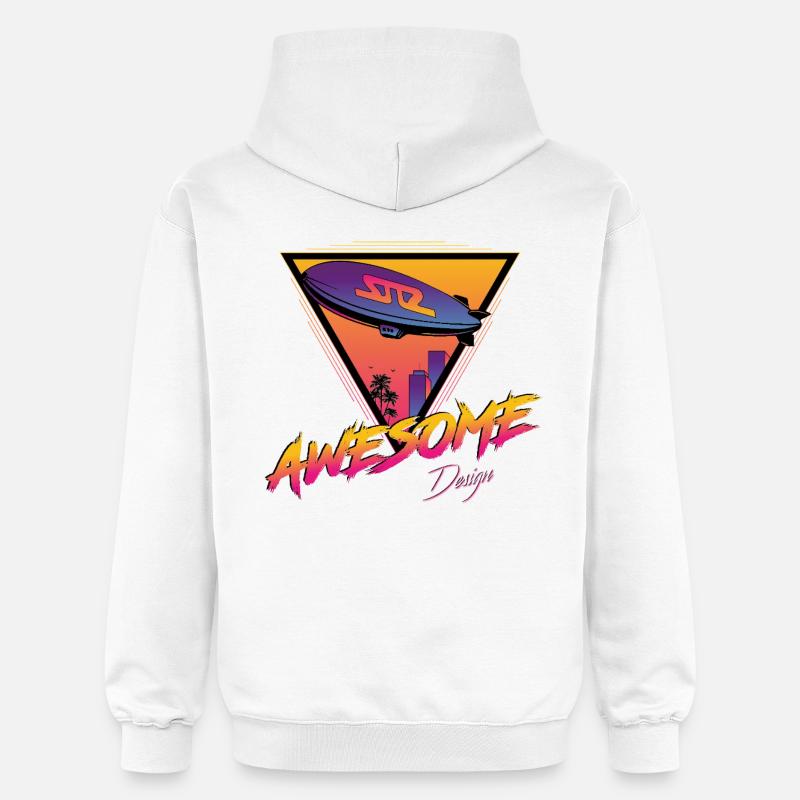 Dirigeable - Sweat à capuche Softstyle® Gildan Unisexe - blanc