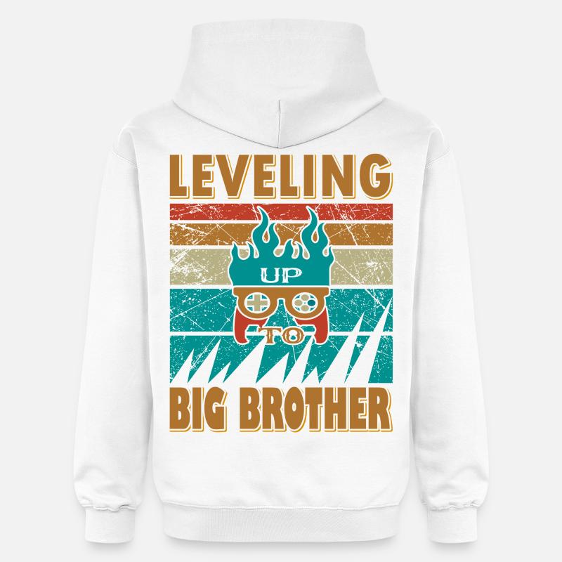 Conception Bruder inspirée du jeu vidéo - Sweat à capuche Softstyle® Gildan Unisexe - blanc