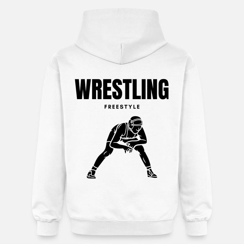 LUTTE LIBRE - Sweat à capuche Softstyle® Gildan Unisexe - blanc