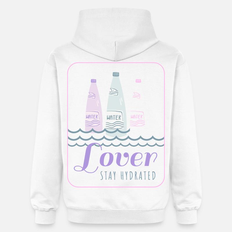Restez hydraté - Sweat à capuche Softstyle® Gildan Unisexe - blanc