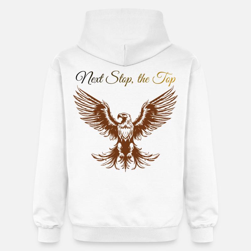 Design Sigura : Next Step, le Top - Sweat à capuche Softstyle® Gildan Unisexe - blanc