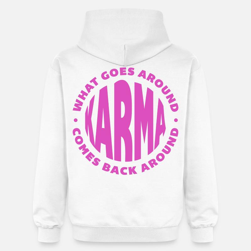 karma - Sweat à capuche Softstyle® Gildan Unisexe - blanc