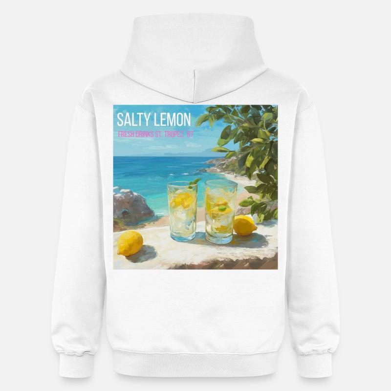 Magic Salt Lemon Beach 87 - Sweat à capuche Softstyle® Gildan Unisexe - blanc