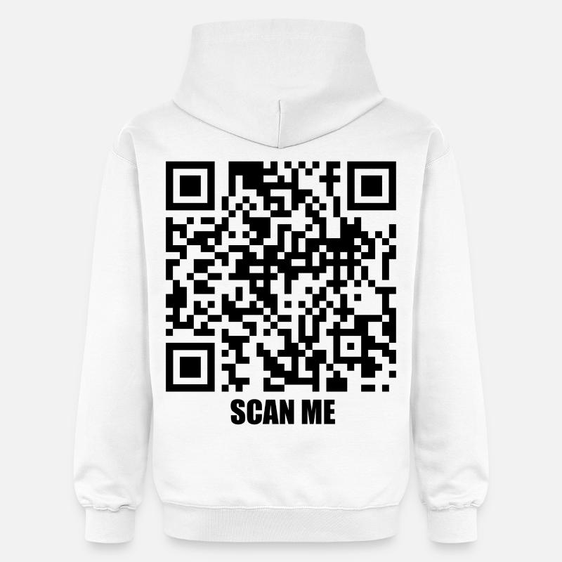 Message de citation – Vous m’avez scanné - Sweat à capuche Softstyle® Gildan Unisexe - blanc