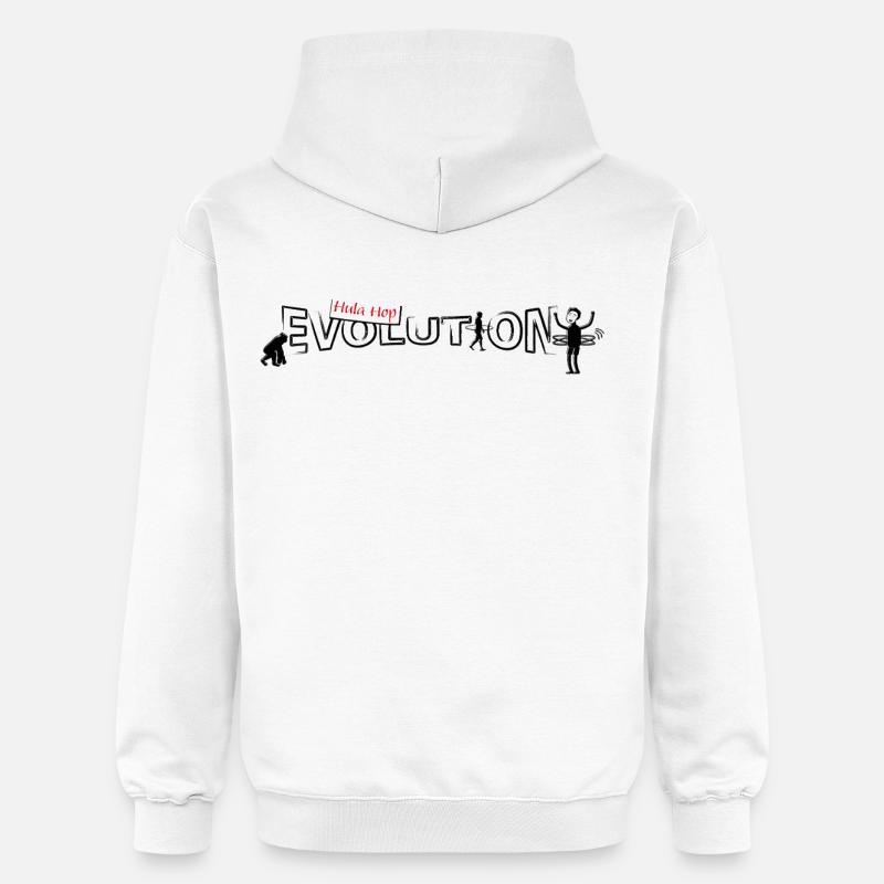 Hula hop Evolution - Sweat à capuche Softstyle® Gildan Unisexe - blanc