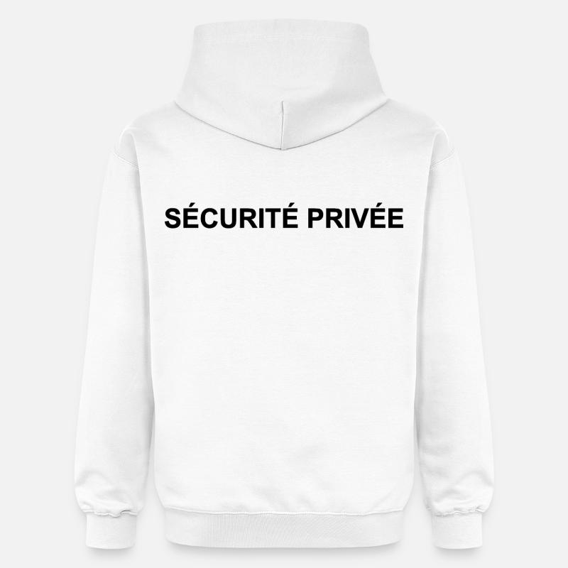Sécurité Privée | Agent de sécurité - Sweat à capuche Softstyle® Gildan Unisexe - blanc