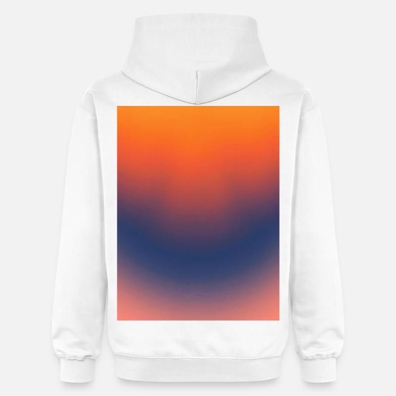 Dégradé de la braise de minuit - Sweat à capuche Softstyle® Gildan Unisexe - blanc