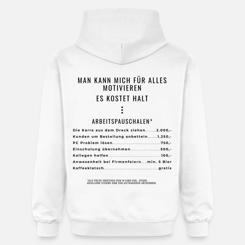 Motivation à travers les packages Rétroimpression - Sweat à capuche Softstyle® Gildan Unisexe - blanc