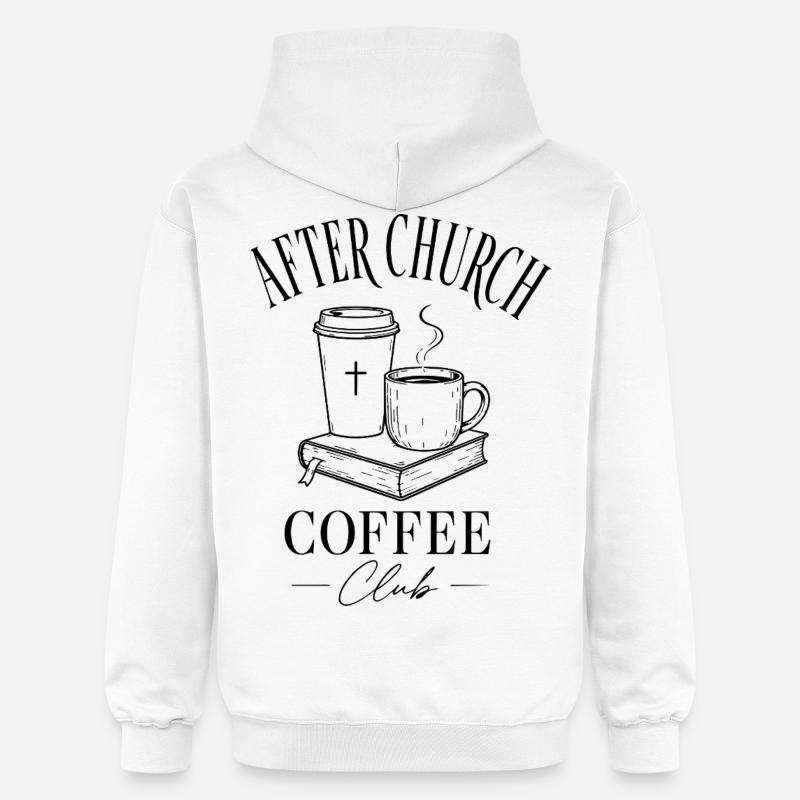 Café de l’église - Sweat à capuche Softstyle® Gildan Unisexe - blanc