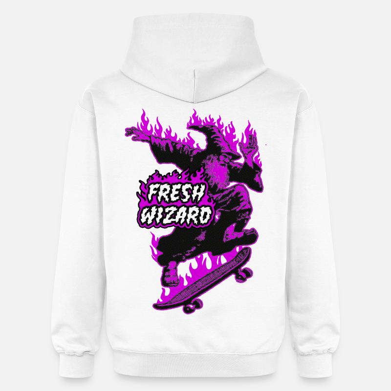 Nouveau Magicien - Sweat à capuche Softstyle® Gildan Unisexe - blanc